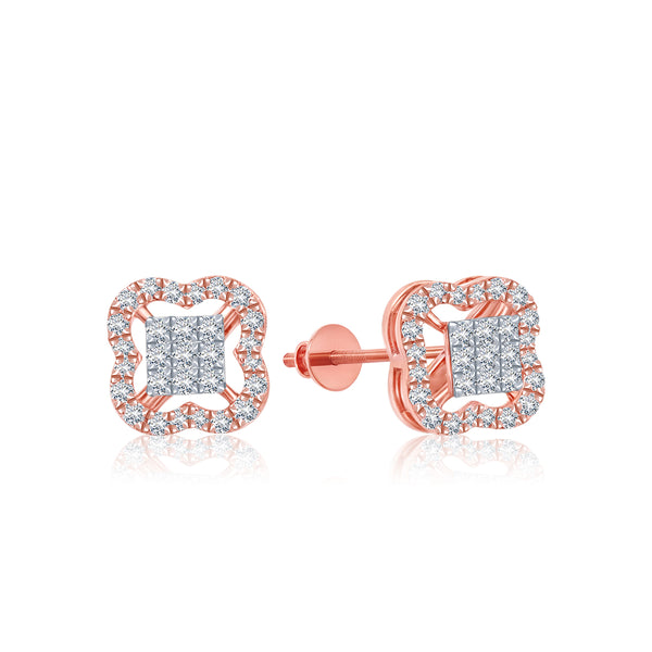 Dazzling Contemporary Diamond Studs