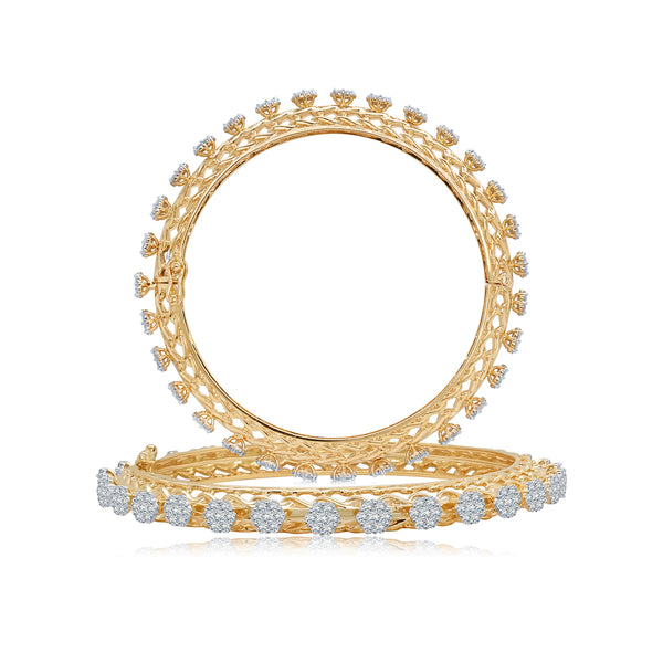 Designer Mesh Diamond Bangles