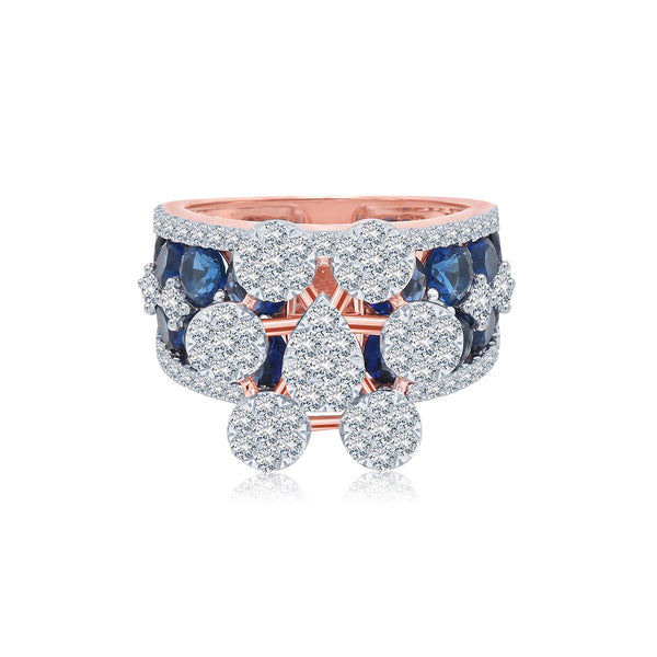 Fashionable Diamond Cocktail Ring