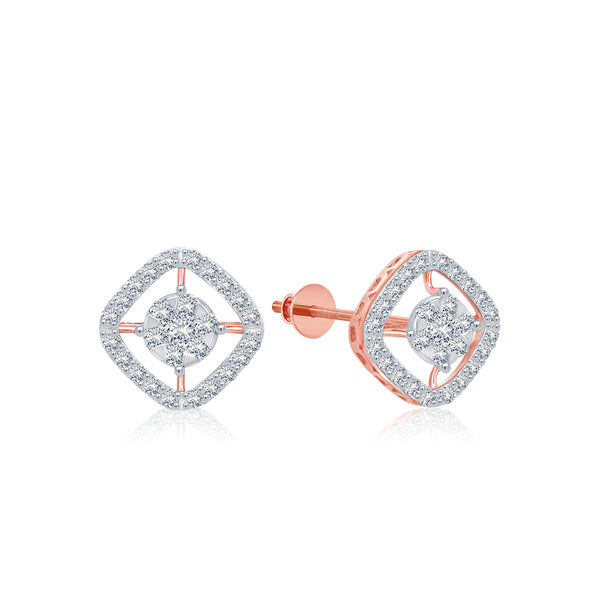 Geometrical Diamond Earrings