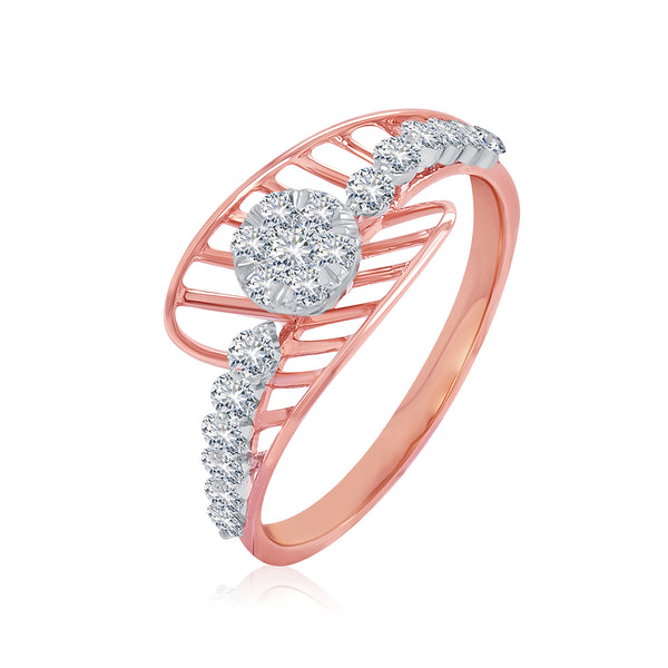 Gracious Wave Diamond Ring