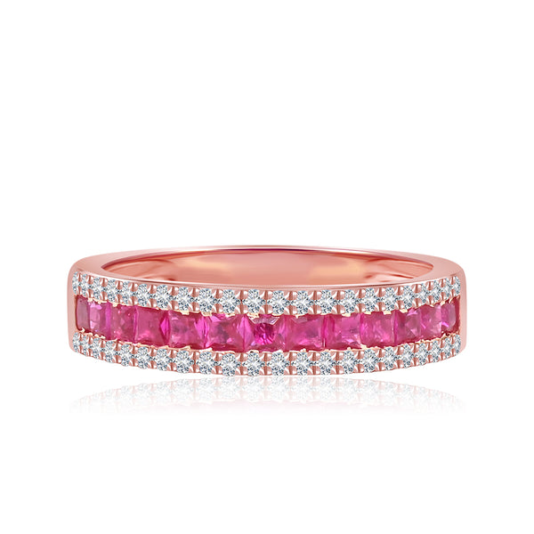 Radiant Gemstone Band