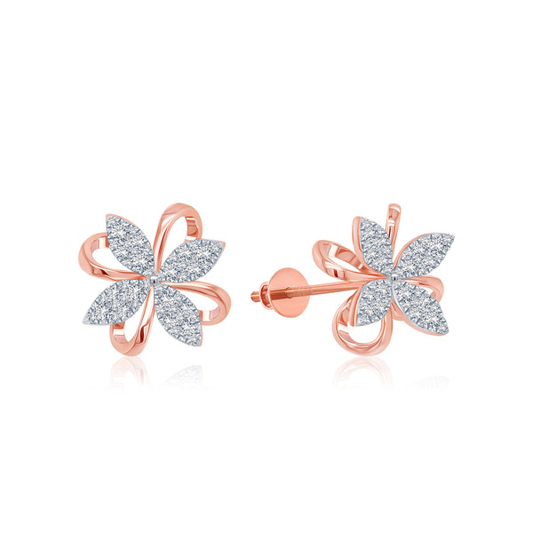 Snowflake Diamond Earrings