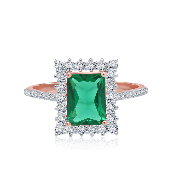 Understated Gemstone & Diamond Ring