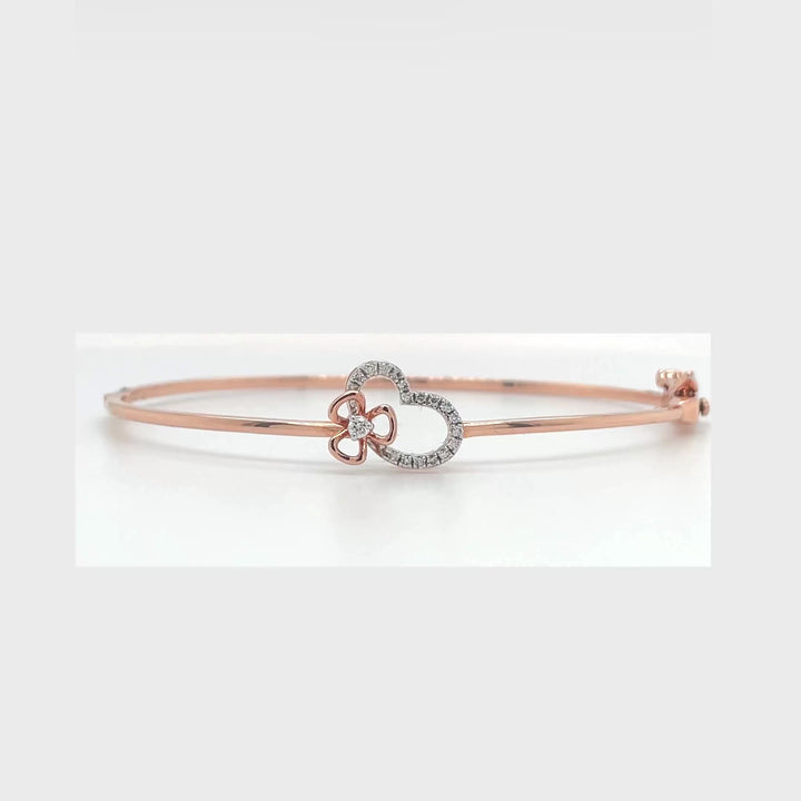 Retailer of 18k gold lab grown round diamond bracelet | Jewelxy - 233920