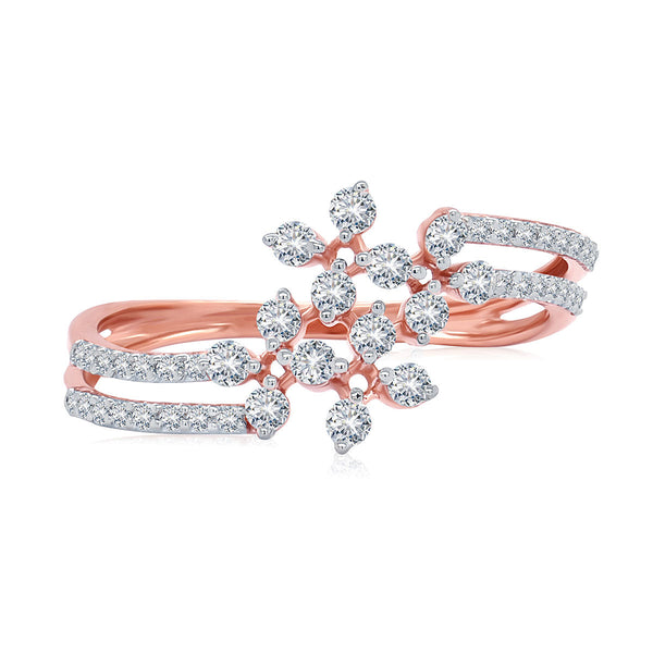 Floral Wrap Diamond Ring