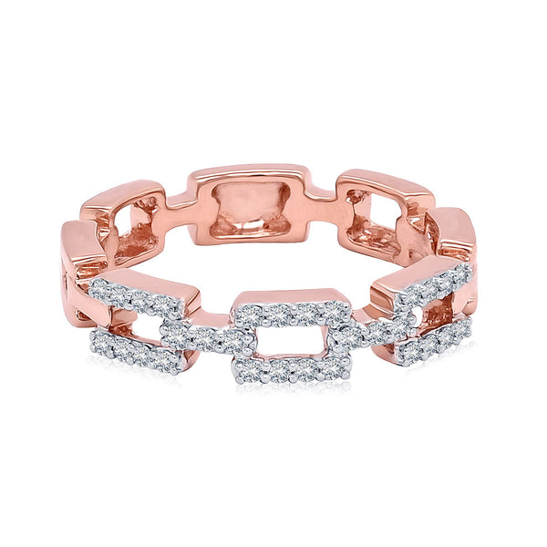 Interlinked Diamond Band