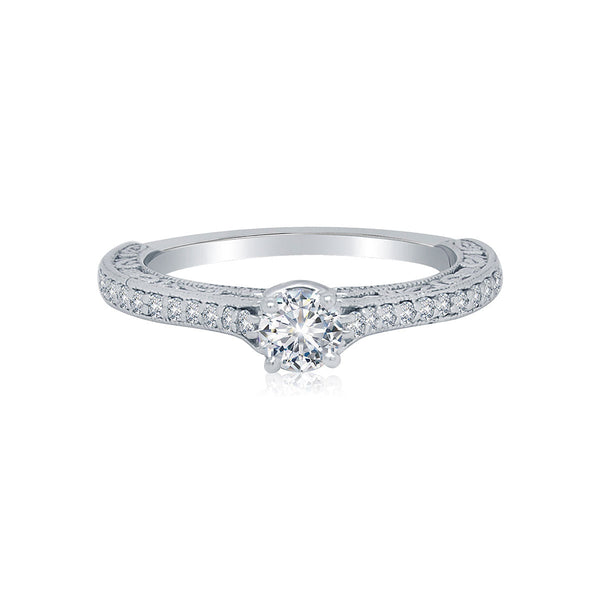 Seal of Love Solitaire Ring