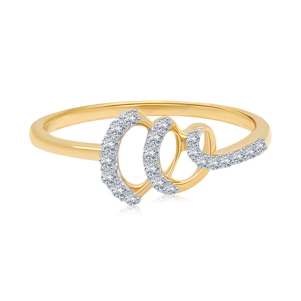 Spiral Pattern Diamond Ring