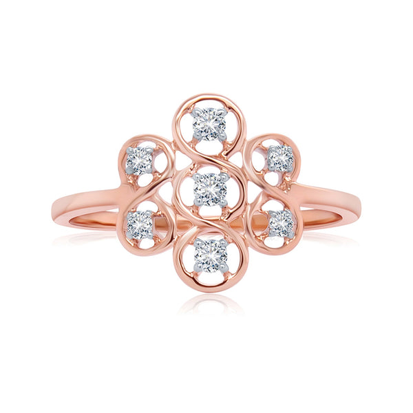 Striking Floral Diamond Ring