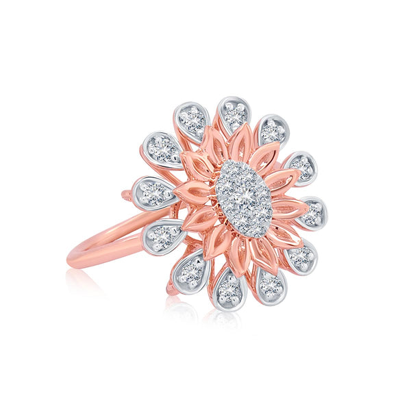 Sunflower Diamond Ring